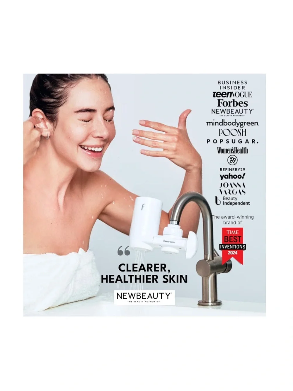 Filterbaby 1.0 Faucet Mounted Water Filter Filtration System for Skincare
